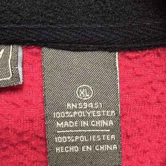 Jane Ashley Casual Lifestyle Soft red XL zip up sweatshirt - Picture 4 of 8